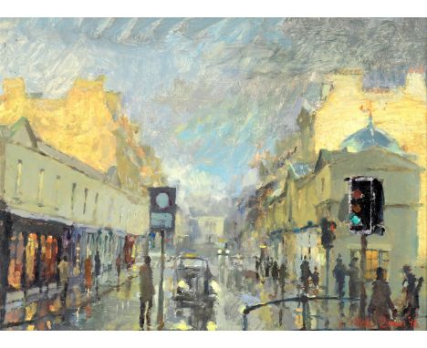
	
		λ&nbsp;Peter Brown (British b. 1967)
		Street scene
		Oil on board 
		Signed and dated 96 (lower right)
		30 x 41cm (11¾