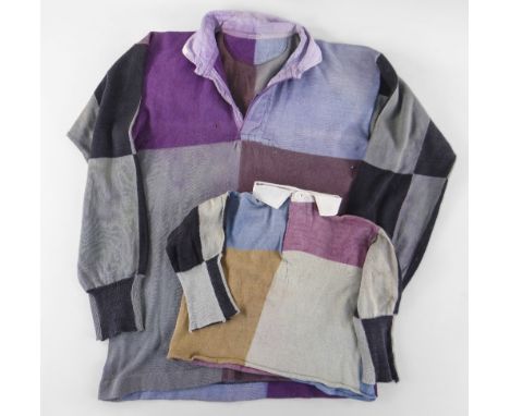 A CIRCA 1937-38 HARLEQUINS RUGBY FOOTBALL JERSEY WORN BY (JOHN) BRIAN BIRKETT (1916-2013) during his time with the club, toge