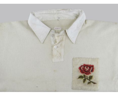 ENGLAND INTERNATIONAL RUGBY UNION JERSEY WORN BY JOHN GUY GILBERNE BIRKETT (1884-1967) believed be his ‘International career 