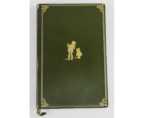 MILNE (A. A.) Winnie-the-Pooh, first deluxe edition, illustrations by E. H. Shepard, pictorial endpapers, a.e.g, original gre