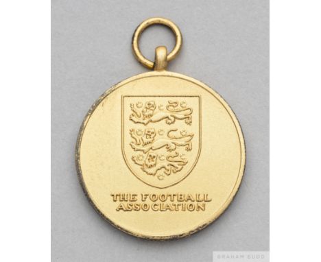 Joanne Broadhurst silver-gilt 2003-04 League Cup Final Winners medalthe obverse cast with three lion crest and inscribed THE 