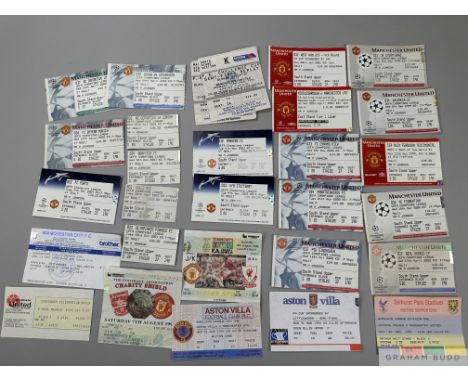 Collection of Manchester United ticket stubs from the 1990s and laterincluding League, Cup, European etc. and a run of later 