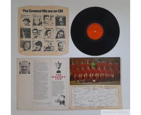 Liverpool FC '"The Kop Choir", Pickwick records signed by the 1972-73 Liverpool squad and management, autographs to rear of a