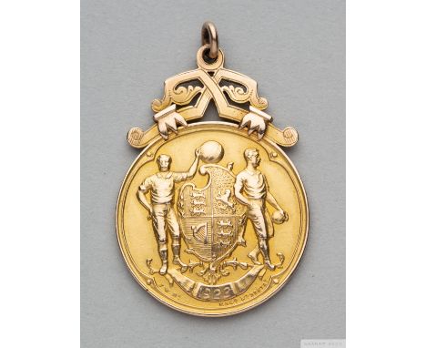 Tom Wilson 15ct gold 1921-22 F.A.Cup Winners medalthe obverse inscribed 1922, the reverse inscribed THE FOOTBALL ASSOCIATION,