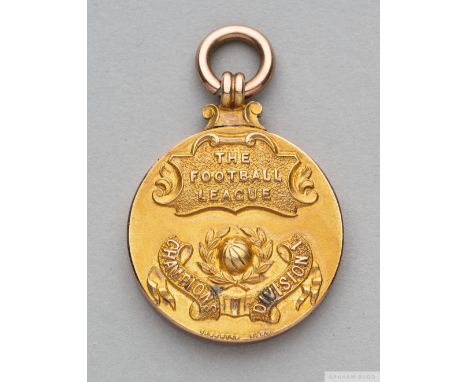 Tom Wilson 9ct gold Division 1 League Championship Winners medalthe obverse inscribed THE FOOTBALL LEAGUE, CHAMPIONS DIVISION