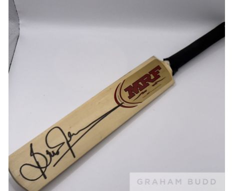 West Indies: Brian Lara signed MRF mini cricket bat, Lara holds record for highest Test Match Score (400 not out v England, 2