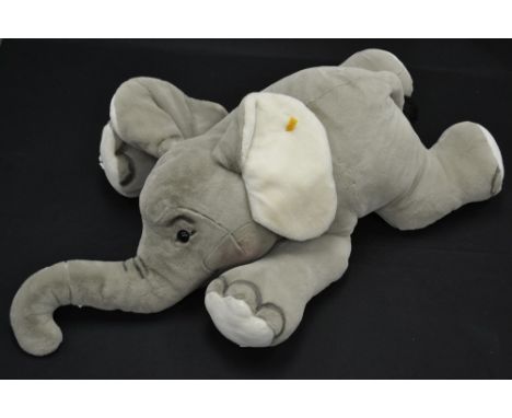 Steiff  - a large stuffed soft toy Elephant, Trotty, number 085277, yellow tag, 90cm