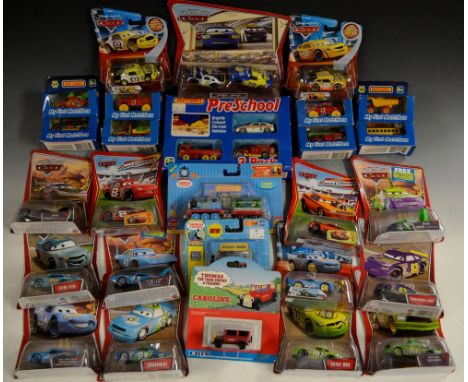 Die-cast Vehicles - Mattel, Disney Pixar, The World of Cars models inc Rayo, Chick Hicks, Skiny WAx, Sparemint, Nitroade, Spu