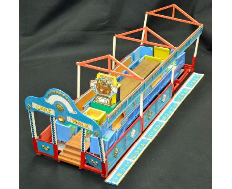 A scratch built model of a fairground ride, Cake Walk, Invigorating, Rejuvenating For All Ages Young and Old, wooden body, mu