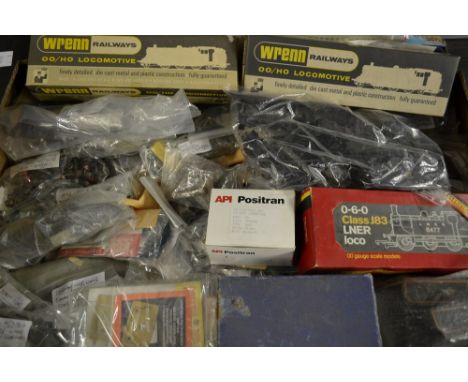 An extensive collection of model railway spares including Wrenn, Hornby Dublo, Triang, Peco, Lima, mostly OO gauge Scale item