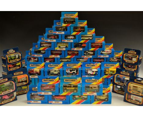 Die cast Vehicles  - Matchbox Land Rover ninety;  others Park Ranger, Jeep Cherokee, Alitalia Airport Coach, William Lusty mo