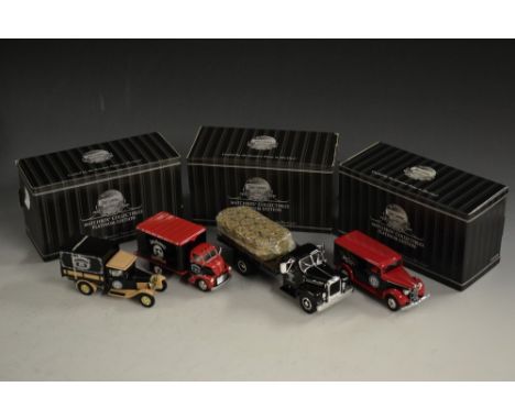 Matchbox Toys - Platinum Editions , 96769 ,1956 Mack B delivery truck, Jack Daniels whisky; others 92165, 1930 Ford model A; 