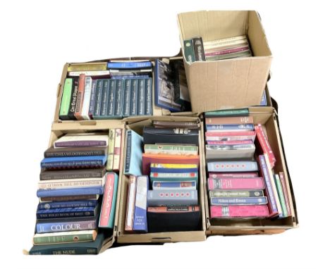 Large collection of Folio Society society books on various subjects, including Pepys Diary 1660-1669 in 3 volumes, Shakespear