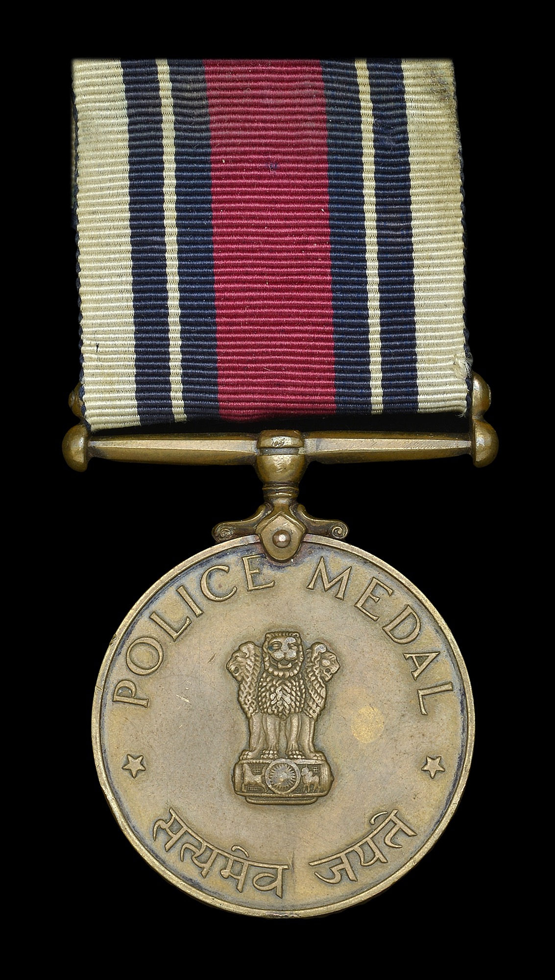 Indian Police Medal, post 1947 issue, for Gallantry (Maluk Singh ...