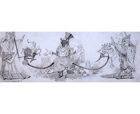 George Cruikshank (1842-1894)pen and ink'Temptation' Exhibited - Chris Beetles The British Art of Illustration 1800-1997 No.2