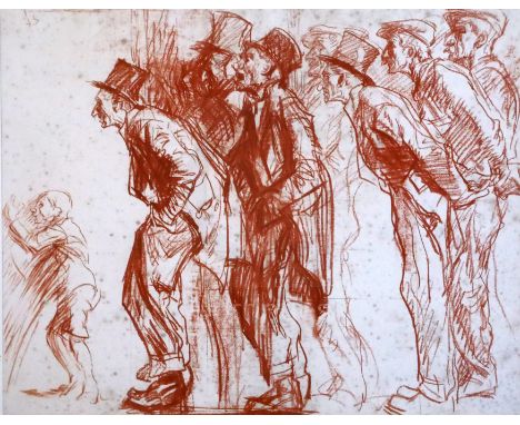 Sir Frank Brangwyn (1867-1956)lithograph'Men in top hats'initialled in the plate12 x 15.75in.
