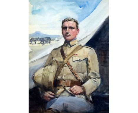 William Skeoch Cumming (1864-1929)watercolourPortrait of James S. Mowat, 5th Royal Irish Lancers,inscribed and dated 190214.5