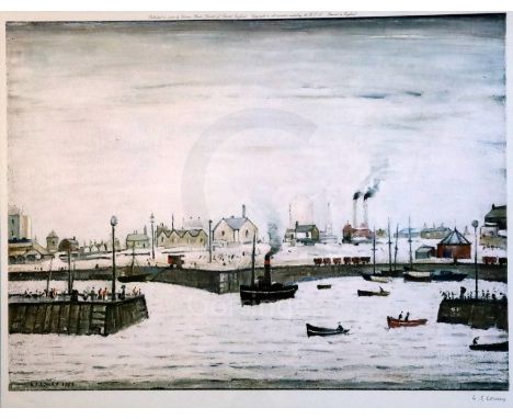 § Lawrence Stephen Lowry (1887-1976)limited edition colour printThe Harbour published in 1972 by Venture Prints Ltdsigned in 