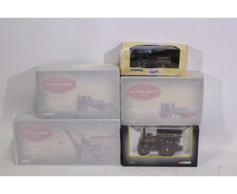 Corgi - Shop Stock - Vintage Glory Of Steam - 4 x boxed Corgi Vintage Glory Of Steam vehicles and 1 x Corgi Classic - Lot inc