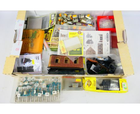 Ratio - Bilt Eezi - Faller - Sankey Scenics - A collection of railway modelling accessories and equipment including a stone c