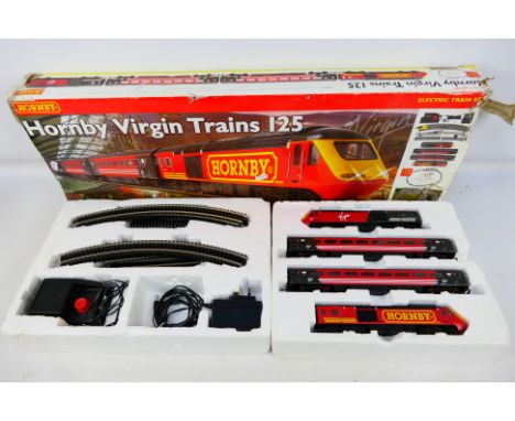Hornby - A boxed OO gauge R1080 Hornby Virgin Trains 125 Set. Item appears to be in good-very good condition but is missing i