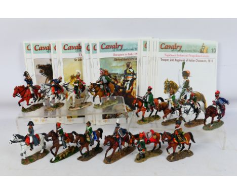 DelPrado - Cavalry. A selection of 14 unboxed diecast model military figurines from Cavalry of the Napoleonic Wars Series to 