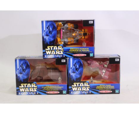 Hasbro - Star Wars - Three Star Wars Action Fleet sets to include Trade Federation MTT (79043), Republic Cruiser (79045) and 