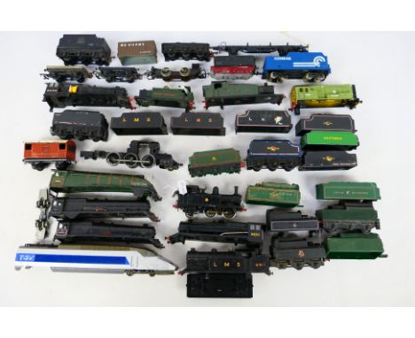 Tri-ang - Hornby - Jouef - a group of OO/HO gauge locomotives and tenders for spares or restoration, some are incomplete, som