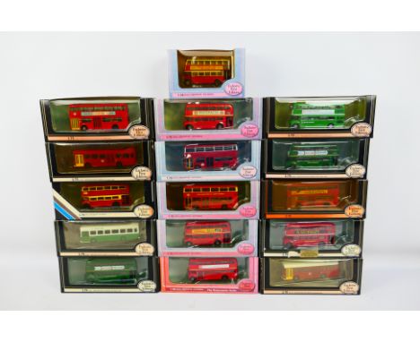 EFE - 16 x boxed bus models in 1:76 scale including Leyland National in London Transport livery # 16601, a Penguin Studio cod