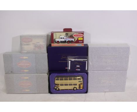 Corgi - 7 x boxed die-cast model Corgi vehicles - Lot includes a 2 x limited edition Vintage Glory of Steam #CC20302 'War Dep