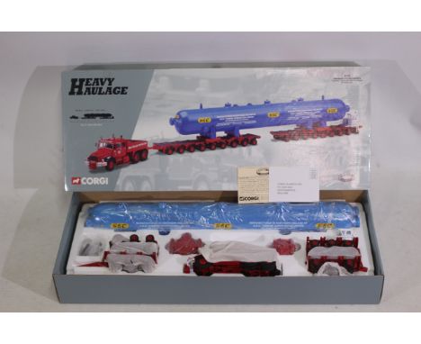Corgi - A boxed limited edition 1:50 scale Corgi 'Heavy Haulage' die-cast set - The set is #18006 'Northern Ireland Carriers'