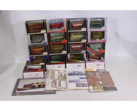 EFE - 21 x boxed bus models in 1:76 scale including Daimler Fleetline in London Country livery # 18201, Leyland PD2 in City o