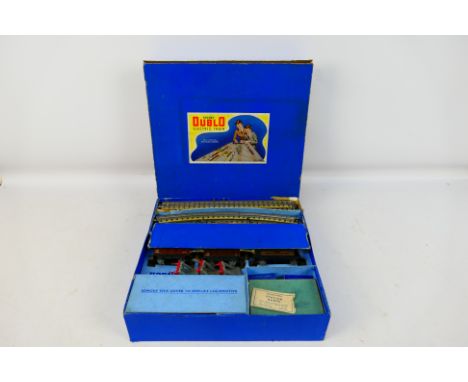 Hornby - Dublo - A boxed Dublo Tank Goods Train set # EDG7 with 0-6-2-T engine number 6917 in LMS black livery. The items sho