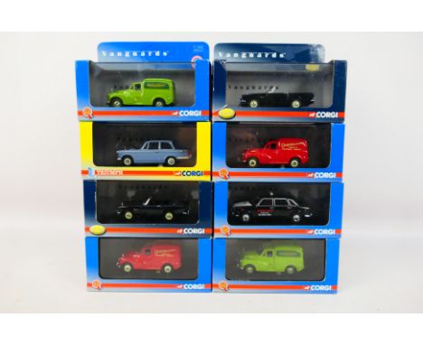 Vanguards - Eight diecast model motor vehicles by Vanguards, scale 1.43 to include Sunbeam Alpine Series II Model No. VA07005