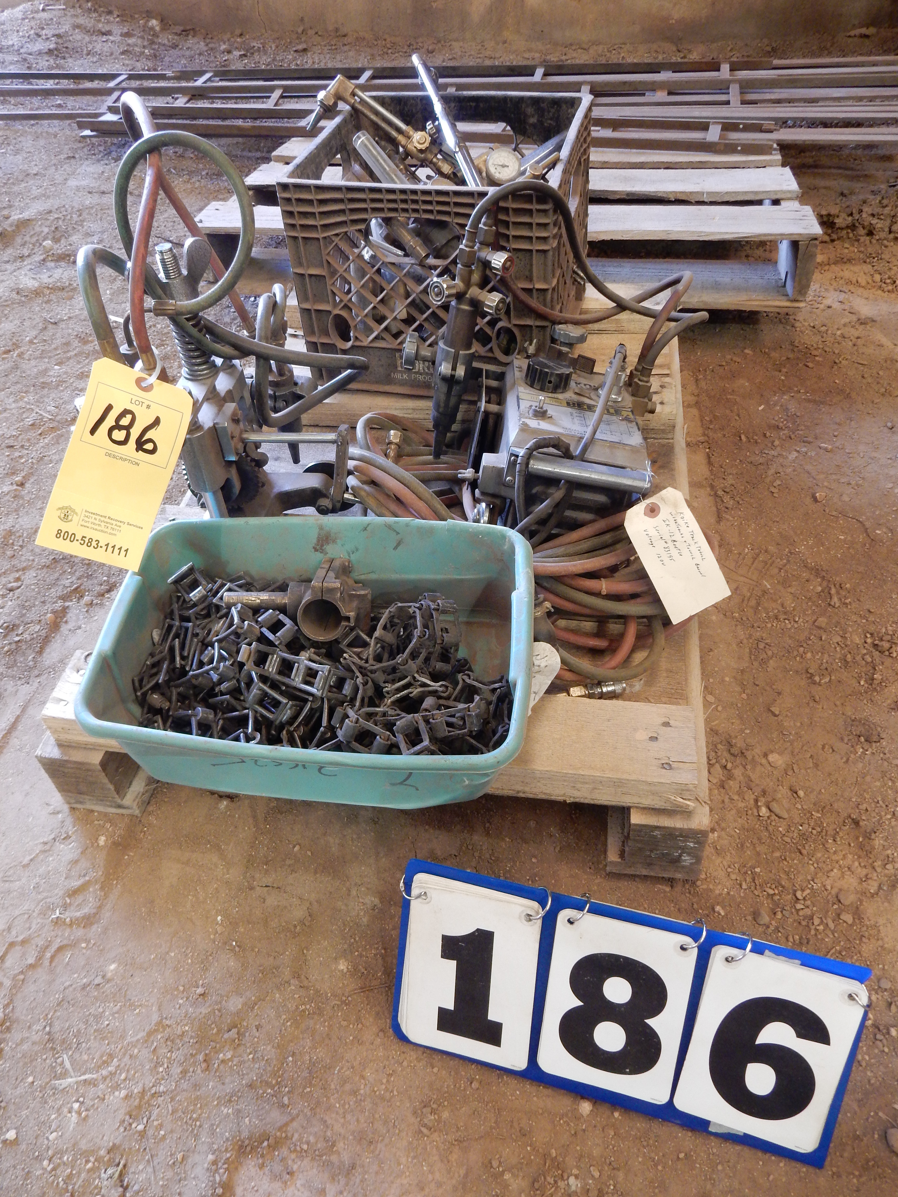 3 SMALL TRACK TORCHES W/ ACCESSORIES