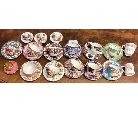 A collection of Royal Worcester cabinet cups and saucers. Est. £20 - £30.