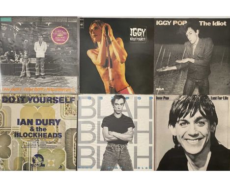 WAVE/ GLAM/ PROG - ROCK LPs. A smashing collection of 39 LPs. Artists/ titles include Iggy Pop inc The Idiot (PL 12275), Lust