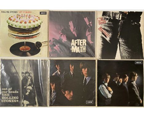 THE ROLLING STONES - LP COLLECTION. Smart bundle of 6 x LPs from The Stones including early/original unboxed copies. Titles a