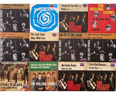 THE ROLLING STONES - 1989 GERMAN 7" REISSUES PACK. A pack of 19 x 7" by The Rolling Stones, all 1989 German Reissues. Titles/