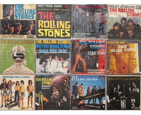 THE ROLLING STONES - FRENCH / UK PRESSINGS - 7" COLLECTION. A collection of 32 x 7". Titles/ Catalogue Numbers include The Ro