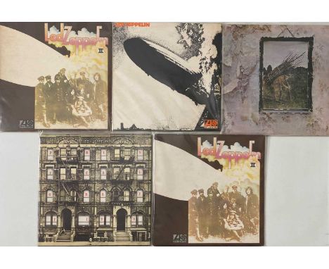 LED ZEPPELIN - LP COLLECTION. Superb quality 'plum Atlantic' heavy selection of 5 x classic LPs from Led Zep. Titles are 'IV'