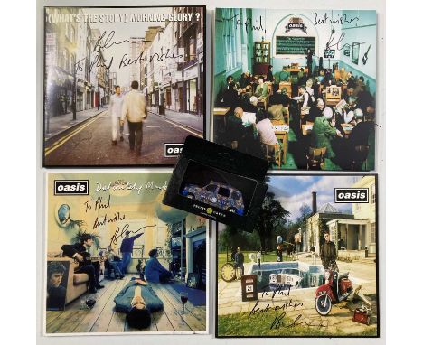 Four c 2009 'Big Brother' Oasis reissue LPs inc Definitely Maybe (RKIDLP70), Be Here Now (RKIDLP85), What's The Story.. (RKID