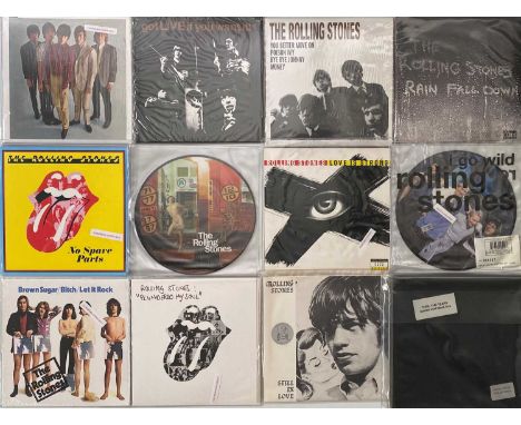 THE ROLLING STONES &amp; RELATED - PRIVATE / MODERN PRESSINGS - 7" COLLECTION. A collection of 58 x 7" to include duplicates.