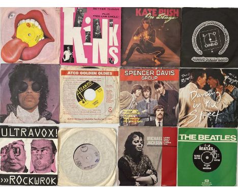 ROCK / POP / WAVE - 7" COLLECTION. A collection of around 150 x 7". Artists/ Titles include Kate Bush - On Stage, Prince - Wh