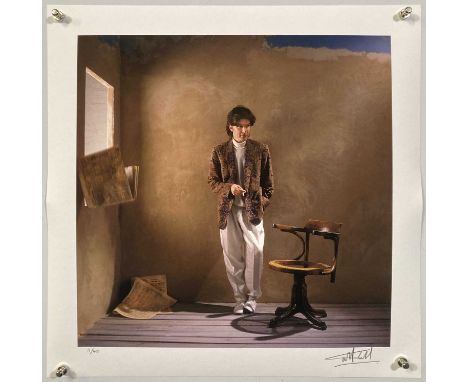 A high-quality, limited edition photo print of an image taken by Martyn Goddard and depicting David Sylvian, 1986. Numbered 1