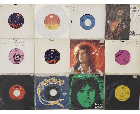 ROCK / POP - 7" COLLECTION. A collection of around 500 x 7". Artists/ Titles include T. Rex - London Boys, Bob Dylan - Baby S