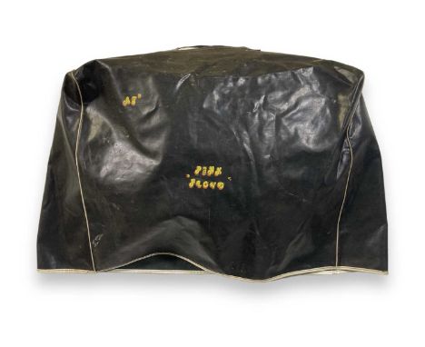 A likely c 1970s amplifier softcover with possibly hand-stamped or painted 'Pink Floyd' logo. From a large collection of equi