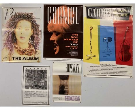 Approx 20 rolled posters, mostly c 1980s promo or shop display examples, sizes typically c 20 x 30" or smaller insert size, c