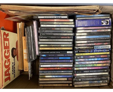 ROCK / SOUL / POP - CD / BOOKS / DVD / VHS COLLECTION. A collection of around 300 x CDs, around 7 x books and some DVDs and V