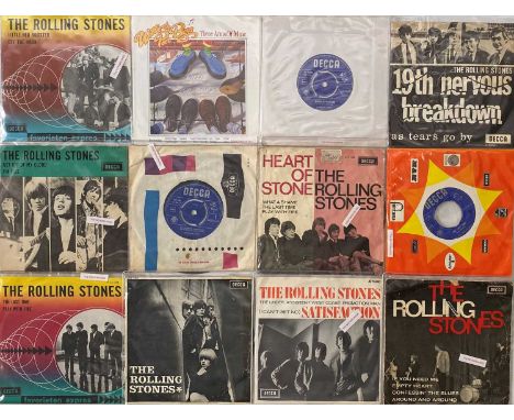 THE ROLLING STONES - DUTCH PRESSINGS - 7" COLLECTION. A collection of around 43 x 7". Titles/ Catalogue numbers include AT150